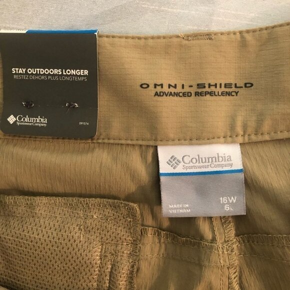 NWT Columbia Court Short  Tan Ladies 16 - Picture 12 of 15